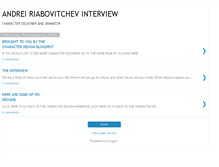 Tablet Screenshot of andrei-riabovitchev-interview.blogspot.com