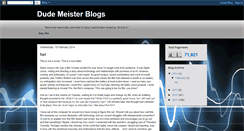 Desktop Screenshot of dudemeisterblogs.blogspot.com