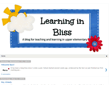 Tablet Screenshot of learninginbliss.blogspot.com
