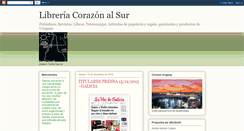 Desktop Screenshot of libreriacorazonalsur.blogspot.com