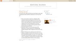 Desktop Screenshot of movinghands.blogspot.com