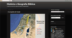 Desktop Screenshot of geografia-biblica.blogspot.com