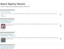 Tablet Screenshot of deserttapestryweavers.blogspot.com