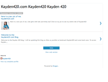 Tablet Screenshot of kayden420.blogspot.com