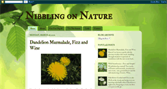 Desktop Screenshot of nibblingonnature.blogspot.com