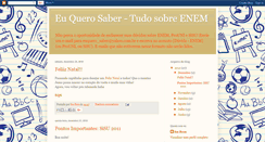 Desktop Screenshot of eu-querosaber.blogspot.com