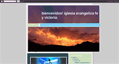 Desktop Screenshot of iglesiaevangelicafeyvictoria.blogspot.com