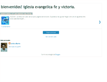 Tablet Screenshot of iglesiaevangelicafeyvictoria.blogspot.com