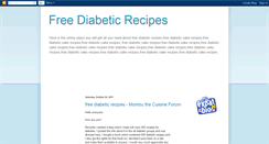 Desktop Screenshot of freediabeticrecipes.blogspot.com
