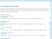 Tablet Screenshot of freediabeticrecipes.blogspot.com
