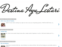 Tablet Screenshot of destinaayulestari.blogspot.com