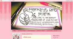 Desktop Screenshot of monkeysandink.blogspot.com