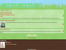 Tablet Screenshot of galeriwarisanpermata.blogspot.com
