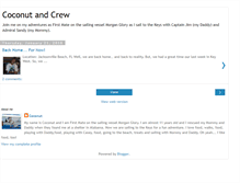 Tablet Screenshot of coconutandcrew.blogspot.com