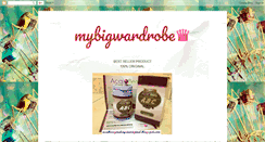 Desktop Screenshot of mybigwardrobe.blogspot.com