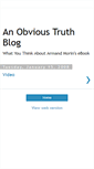 Mobile Screenshot of anobvioustruthblog.blogspot.com