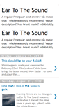 Mobile Screenshot of eartothesound.blogspot.com