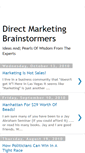 Mobile Screenshot of directmarketingbrainstormers.blogspot.com