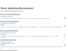 Tablet Screenshot of directmarketingbrainstormers.blogspot.com