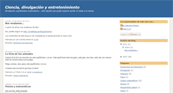 Desktop Screenshot of entreciencias.blogspot.com