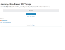 Tablet Screenshot of mummygoddessofallthings.blogspot.com