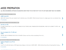 Tablet Screenshot of aieeeprepration.blogspot.com