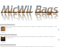 Tablet Screenshot of micwil-bags.blogspot.com