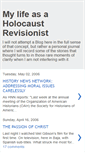 Mobile Screenshot of mylifeasaholocaustrevisionist.blogspot.com