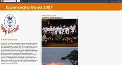 Desktop Screenshot of kenyateam2007.blogspot.com