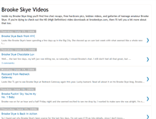 Tablet Screenshot of brooke-skye-videos.blogspot.com