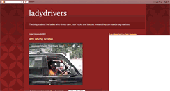 Desktop Screenshot of lady-drivers.blogspot.com