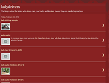 Tablet Screenshot of lady-drivers.blogspot.com
