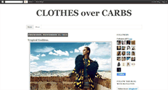 Desktop Screenshot of clothesovercarbs.blogspot.com