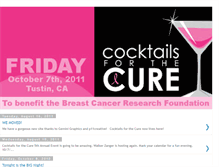 Tablet Screenshot of cocktailsforthecure.blogspot.com