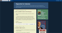 Desktop Screenshot of disgruntledcarsalesman.blogspot.com