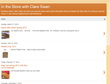 Tablet Screenshot of clareswanstore.blogspot.com