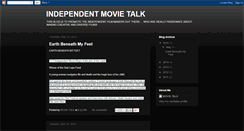 Desktop Screenshot of independentmovietalk.blogspot.com