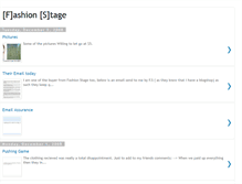 Tablet Screenshot of fashionstage.blogspot.com