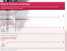 Tablet Screenshot of noticiasdebiologia.blogspot.com