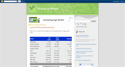Desktop Screenshot of picking-up-nickles.blogspot.com