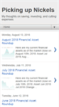 Mobile Screenshot of picking-up-nickles.blogspot.com