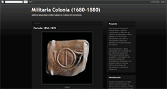 Desktop Screenshot of militariacolonia.blogspot.com