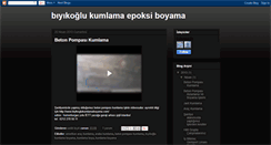 Desktop Screenshot of biyikogluboya.blogspot.com