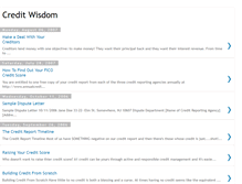 Tablet Screenshot of creditwisdom.blogspot.com