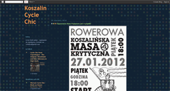 Desktop Screenshot of koszalincyclechic.blogspot.com