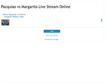 Tablet Screenshot of pacquiao-vs-margaritolivestream.blogspot.com