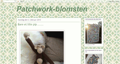 Desktop Screenshot of patchwork-blomsten.blogspot.com