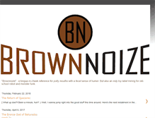 Tablet Screenshot of brownnoize.blogspot.com