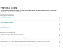 Tablet Screenshot of highlightscalcio.blogspot.com