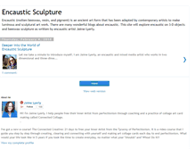 Tablet Screenshot of encausticsculpture.blogspot.com